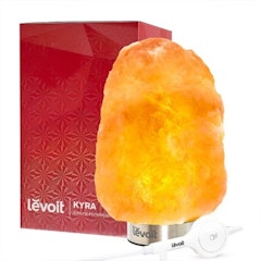 2. Levoit Kyra Himalayan Salt Lamp with Stainless Steel Base
