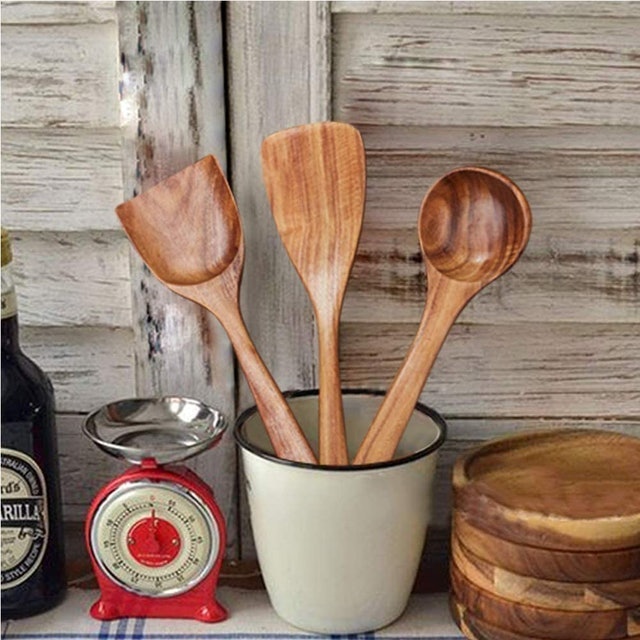 Wooden Utensil Cooking Set 3
