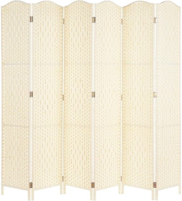 Solid Weave Handmade Wicker Room Divider 2