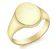 IBB Gold Personalised Oval Signet Ring 1