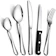 RayPard Silver 30-Piece Stainless-Steel Cutlery 1