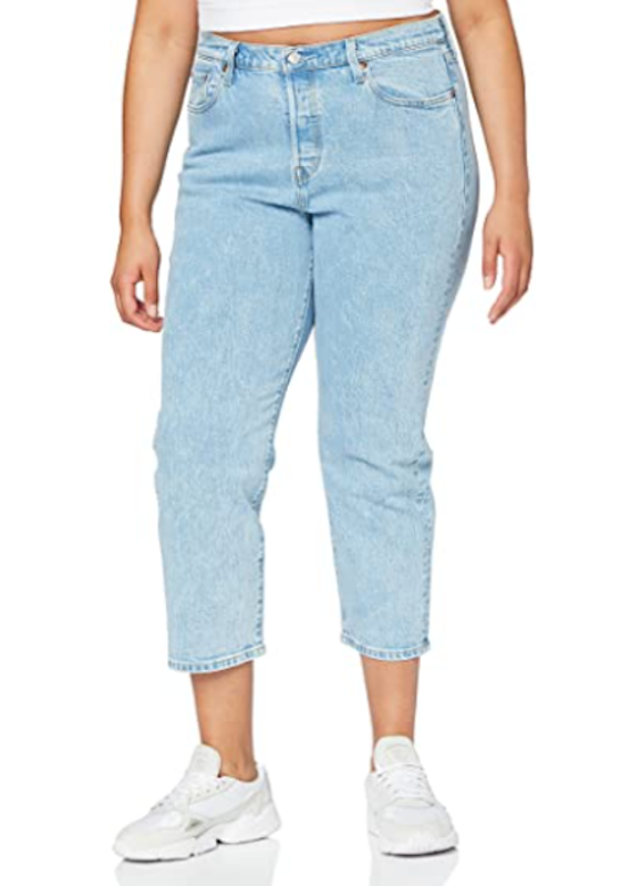 Plus Size Women's Cropped Jeans 1