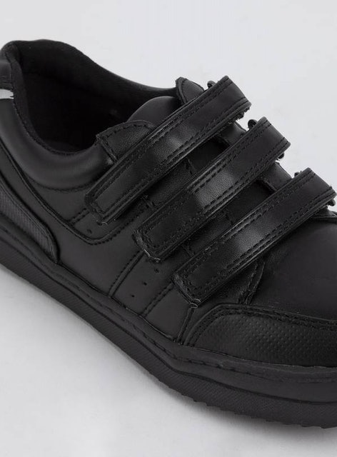 Black Cupsole School Shoes 2