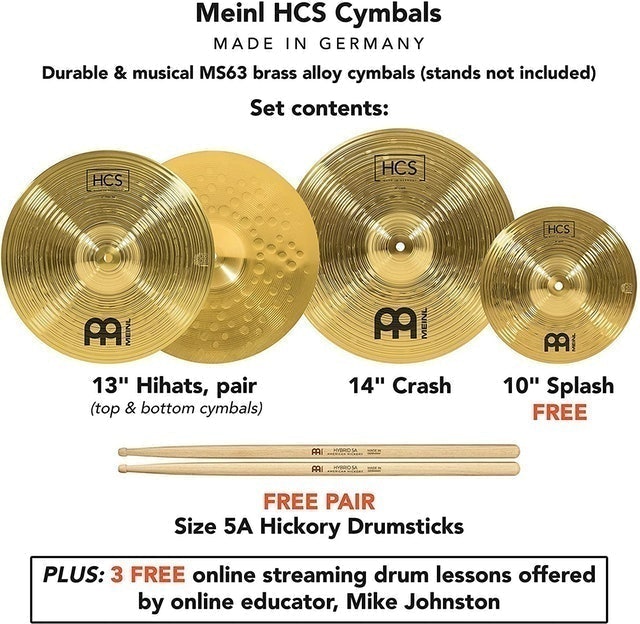 HCS Series Cymbal Starter Set Box Pack 2