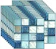 FBBULES Blue Mosaic Tile Stickers 1