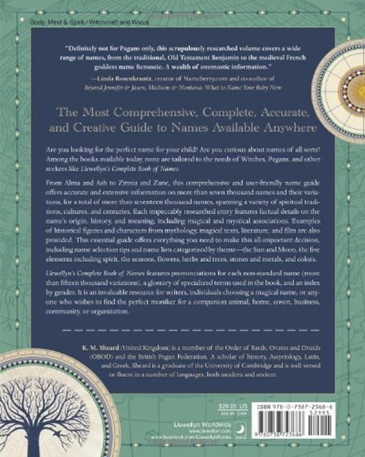Llewellyn's Complete Book of Names: For Pagans, Witches, Wiccans, Druids, Heathens, Mages, Shamans & Independent Thinkers of All Sorts 2