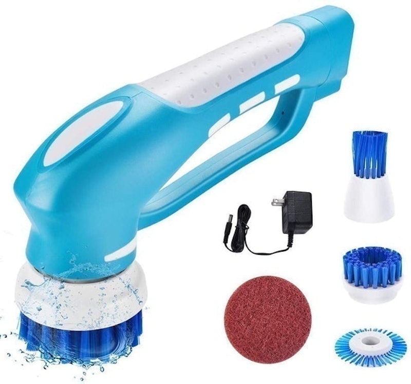 Multiple Head Electric Cleaning Brush With Various Brushes For Home Use
