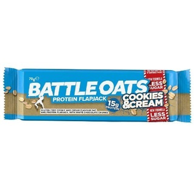 Protein Flapjack Bars, Cookies & Cream 1
