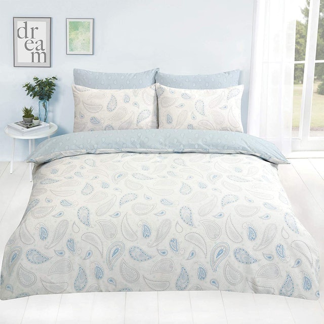 Paisley Blue Super King Duvet Set 1