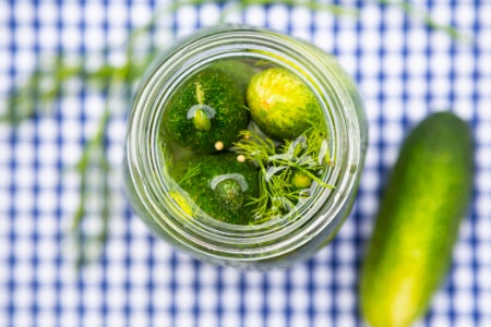 Select Gherkins Pickled in a Base That Appeals to Your Tastes