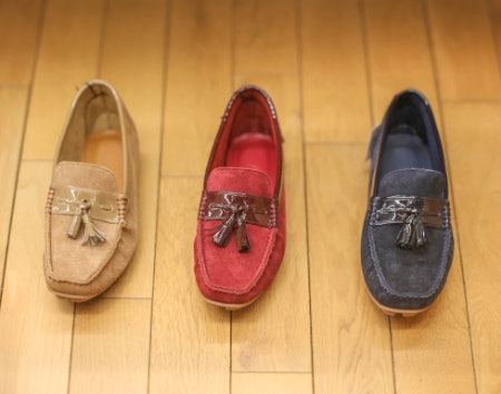 Driving Shoes Can Be Made From Leather, Suede or a Synthetic Fabric