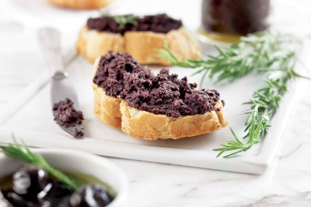 Black or Kalamata Olives, Capers, Sundried Tomatoes and Anchovies Can All Be Found in a Traditional Tapenade