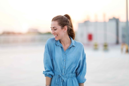 Different Sleeves Make Denim Dresses More Interesting