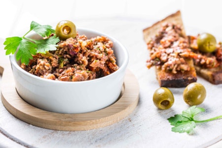Try a Zesty Green Olive Tapenade With Lemon, Garlic, Oregano and Thyme